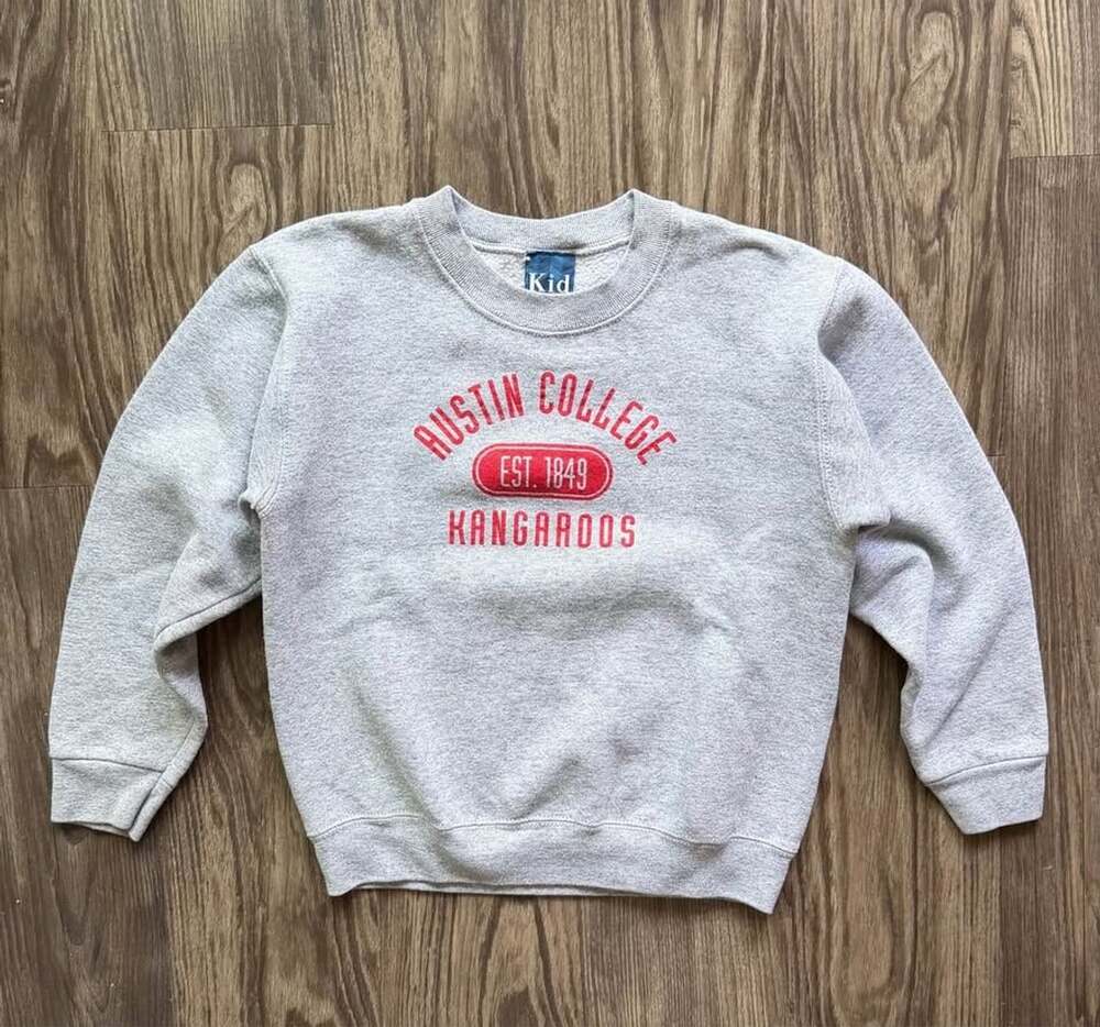 Vintage Austin College Kangaroos Crewneck Sweatshirt Kids